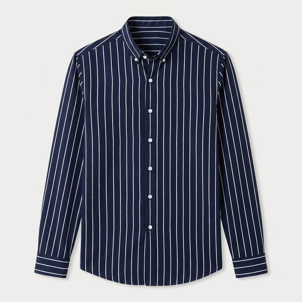 Men's Button-Down Striped Shirt – Slim Fit – Aster Row