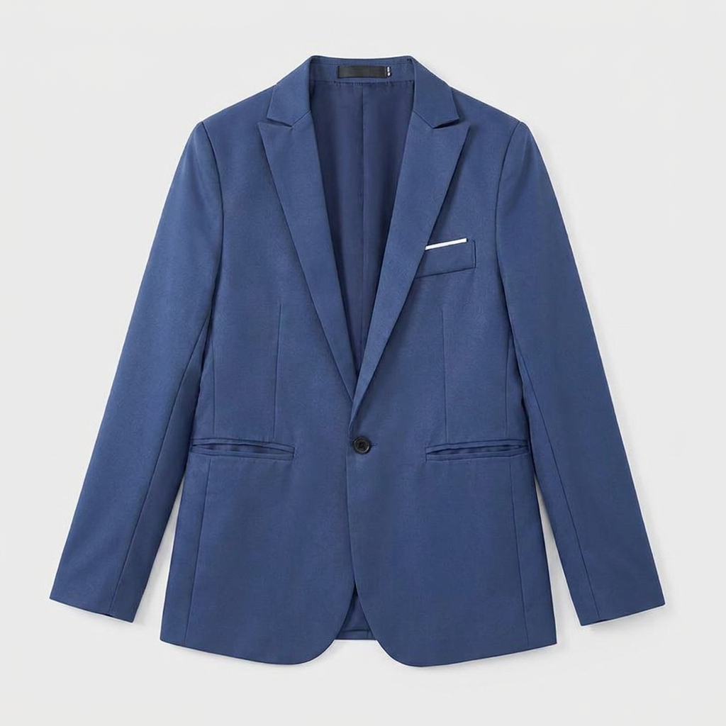 Camel blazer flatlay