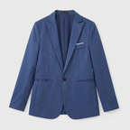 Camel blazer flatlay