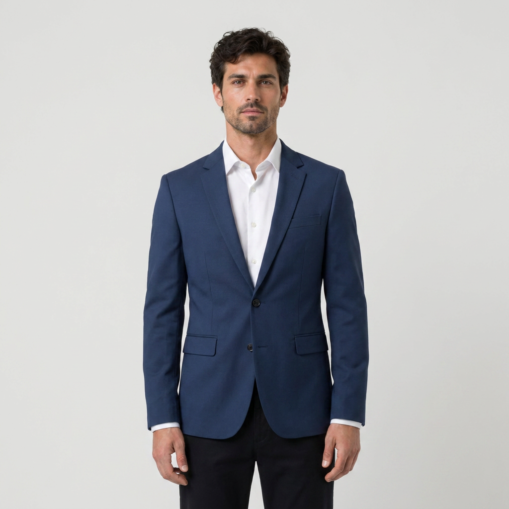 Camel blazer front