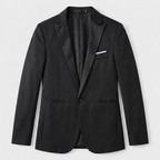 Grey blazer flatlay