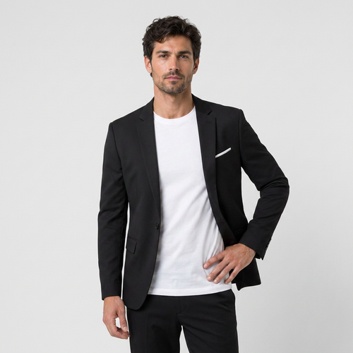 Grey blazer front