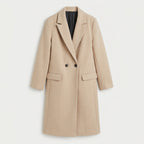 Women's Double-Breasted Midi Coat – Relaxed
