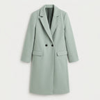 Women's Double-Breasted Midi Coat – Relaxed