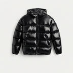 Men's Fitted Hooded Puffer Jacket