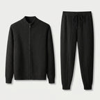 Men's Cashmere Zip Cardigan & Jogger Set – Relaxed Fit