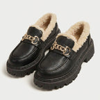 Women's Sherpa-Lined Platform Loafer – Lug Sole