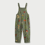 Women's Quilted Overalls – Relaxed, Cropped Length