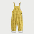 Women's Quilted Overalls – Relaxed, Cropped Length