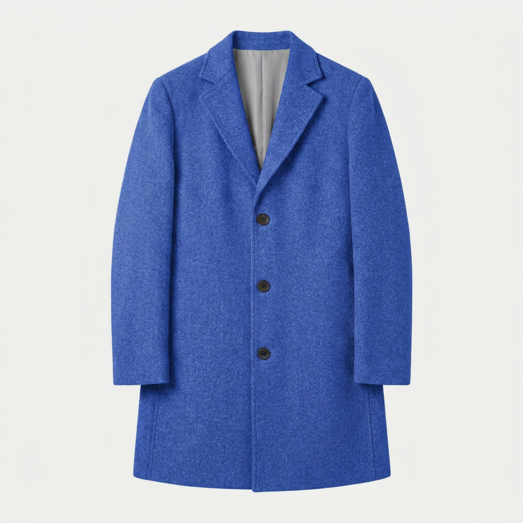 Men's Overcoat – Single-Breasted, Notch Lapel