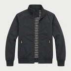 Men's Lightweight Zip-Up Bomber Jacket – Stand Collar