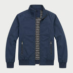 Men's Lightweight Zip-Up Bomber Jacket – Stand Collar