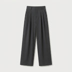 Women's Pleated Wide-Leg Trousers – High Waist