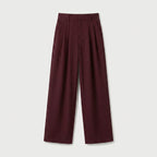 Women's Pleated Wide-Leg Trousers – High Waist