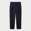 Men's Pleated Gurkha High Waist Trousers – Side Buckles