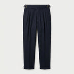 Men's Pleated Gurkha High Waist Trousers – Side Buckles