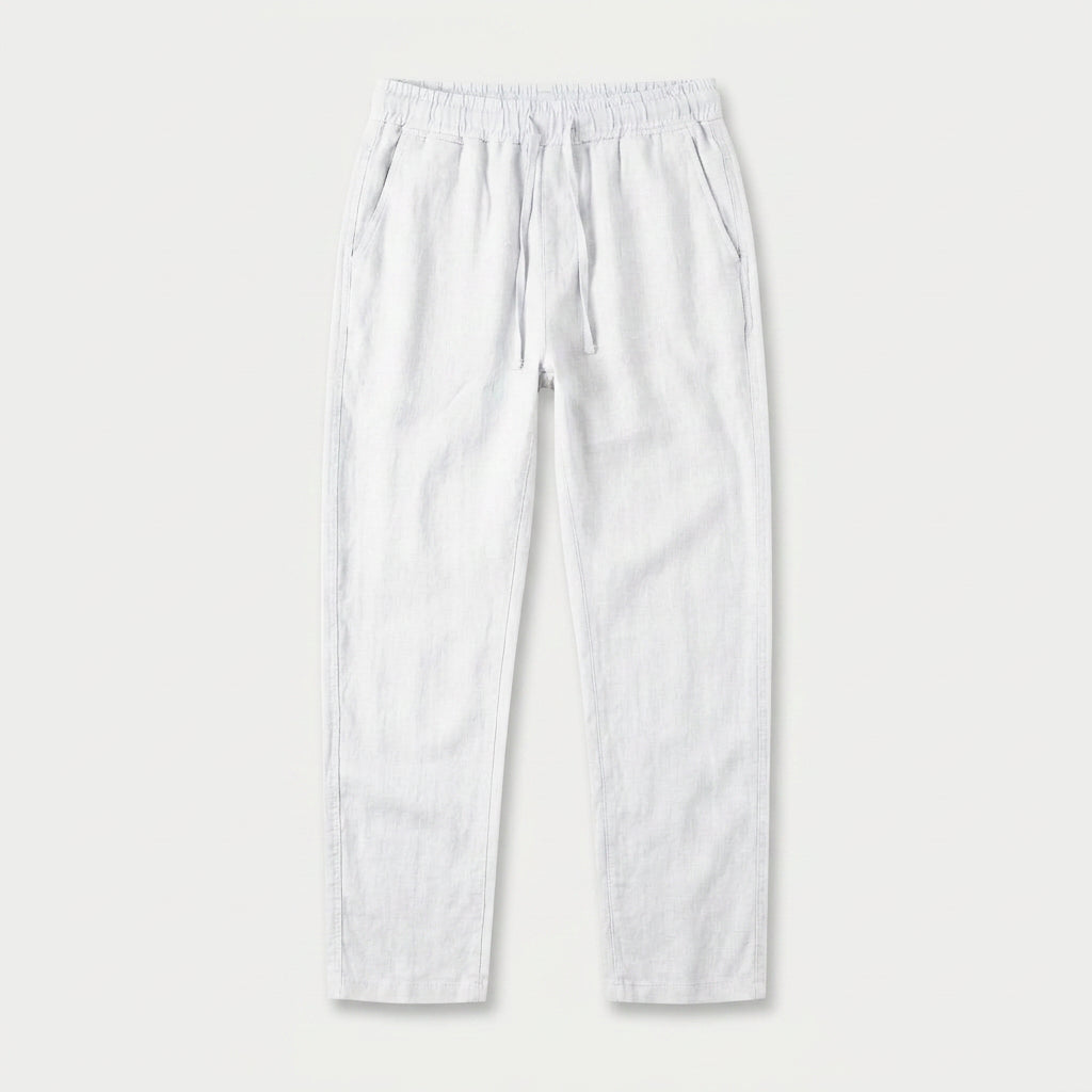 Men's Lightweight Linen Drawstring Pants – Elastic Waist