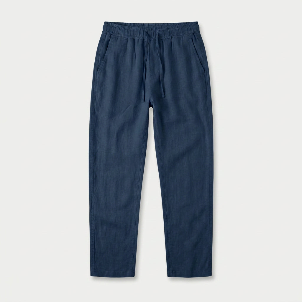Men's Lightweight Linen Drawstring Pants – Elastic Waist