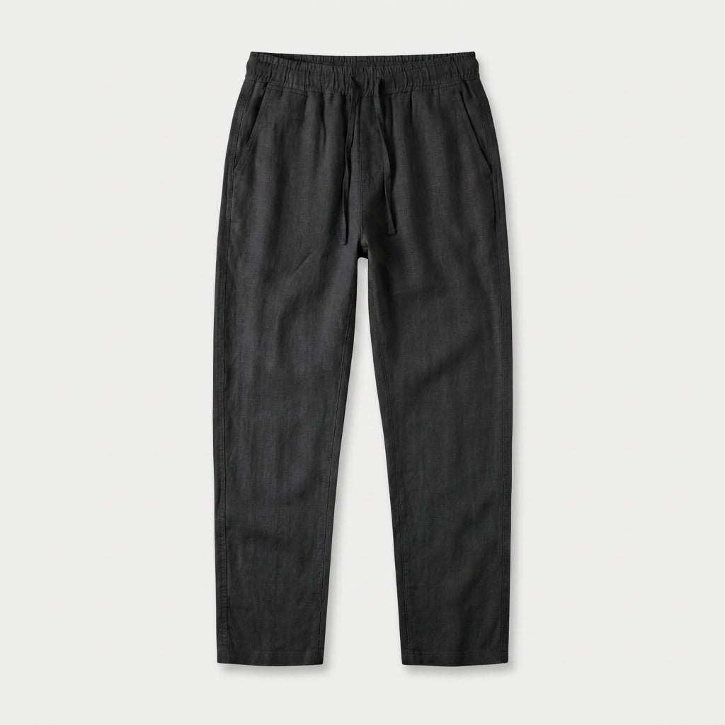 Men's Lightweight Linen Drawstring Pants – Elastic Waist