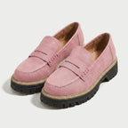 Women's Chunky Lug Sole Loafers – Slip-On