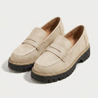 Women's Chunky Lug Sole Loafers – Slip-On