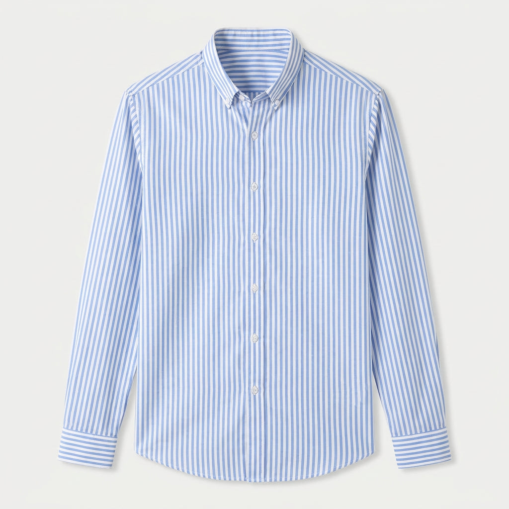 Men's Button-Down Striped Shirt – Slim Fit