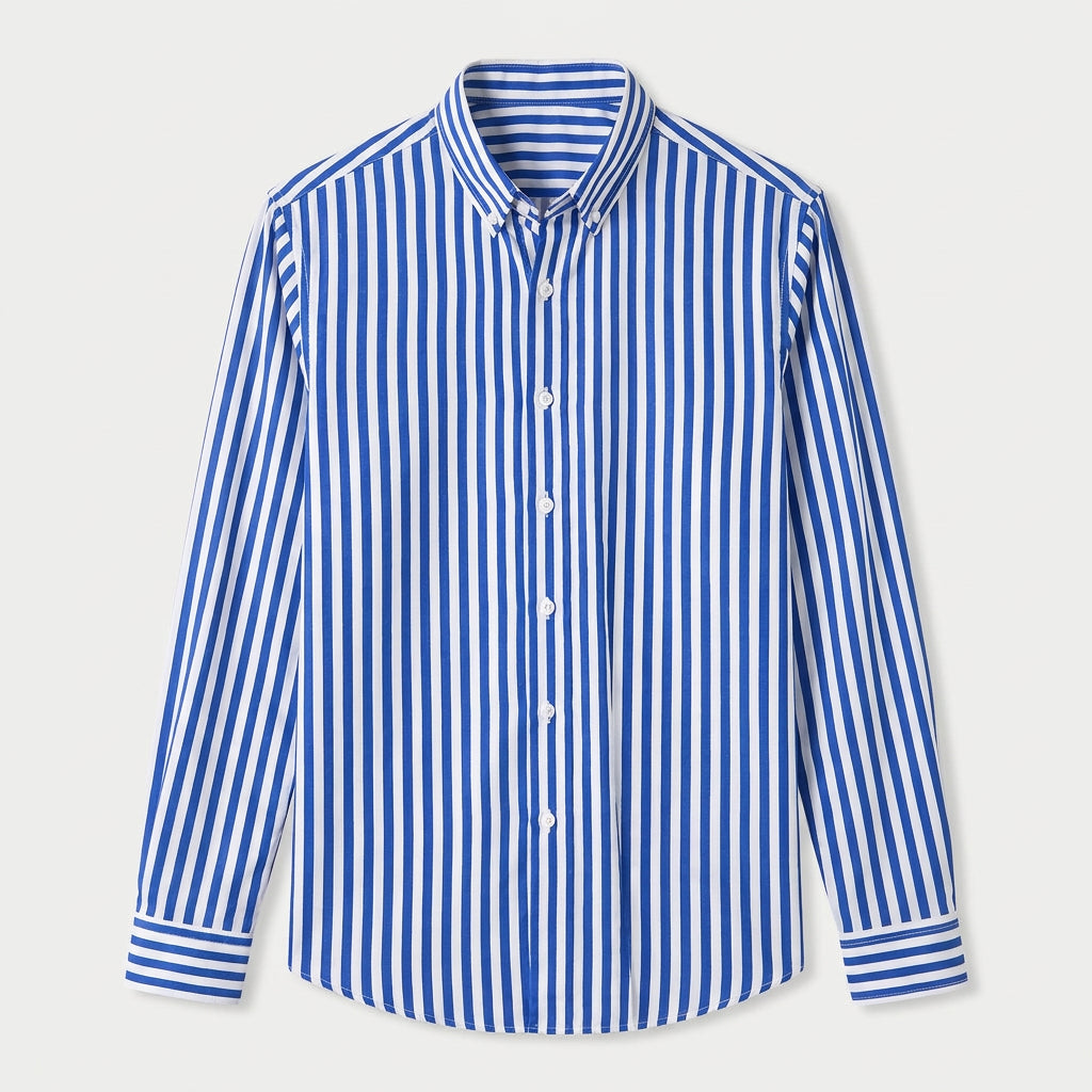 Men's Button-Down Striped Shirt – Slim Fit