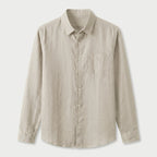 Men's Long Sleeve Linen Shirt – Breathable