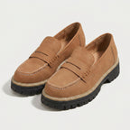 Women's Chunky Lug Sole Loafers – Slip-On
