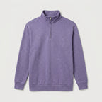 Men's Quarter-Zip Sweatshirt – Stand Collar, Brushed Fleece