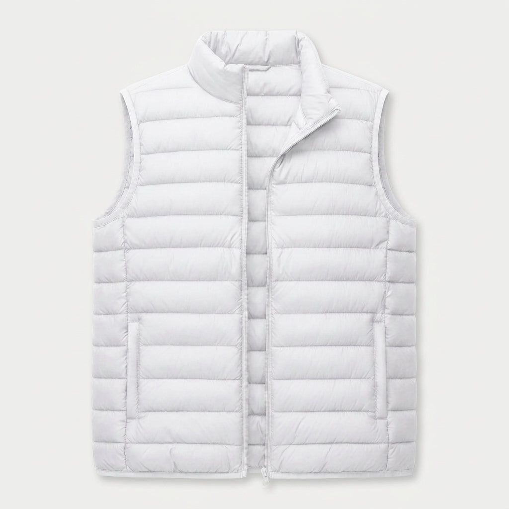 Men's Lightweight Quilted Puffer Vest – Zip-Up