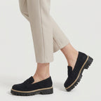 Women's Chunky Lug Sole Loafers – Slip-On