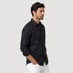 Men's Long Sleeve Linen Shirt – Breathable