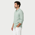 Men's Long Sleeve Linen Shirt – Breathable
