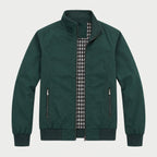 Men's Lightweight Zip-Up Bomber Jacket – Stand Collar