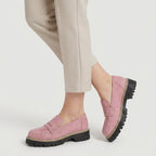 Women's Chunky Lug Sole Loafers – Slip-On