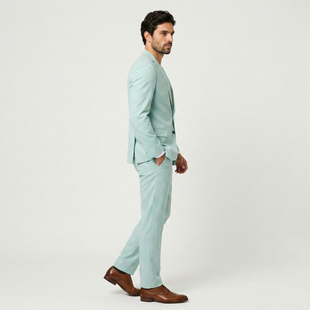 Men's Two-Piece Tailored Suit – Single Breasted