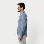 Men's Overshirt – Brushed Flannel, Chest Pockets