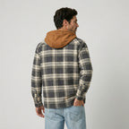 Men's Plaid Hooded Shirt Jacket – Quilted Lining