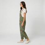 Women's Quilted Overalls – Relaxed, Cropped Length
