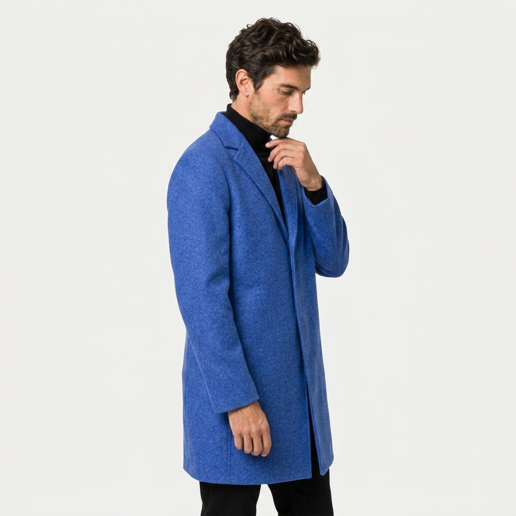 Men's Overcoat – Single-Breasted, Notch Lapel