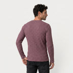 Men's Ribbed Long Sleeve Crew Neck Sweatshirt – Slim Fit