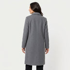 Women's Double-Breasted Midi Coat – Relaxed