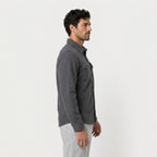 Men's Overshirt – Brushed Flannel, Chest Pockets
