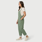 Women's Quilted Overalls – Relaxed, Cropped Length
