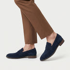 Men's Suede-Finish Penny Loafers – Slip-On