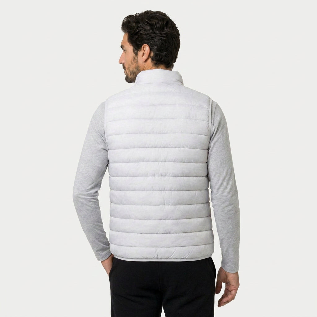 Men's Lightweight Quilted Puffer Vest – Zip-Up
