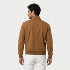 Men's Lightweight Zip-Up Bomber Jacket – Stand Collar