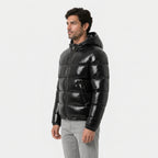 Men's Fitted Hooded Puffer Jacket