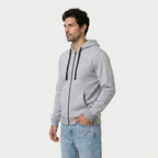 Men's Heathered Knit Zip Hoodie – Kangaroo Pocket